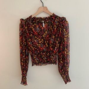 Cropped Free People floral top